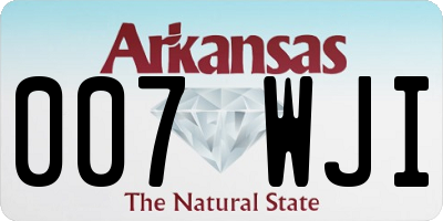 AR license plate 007WJI