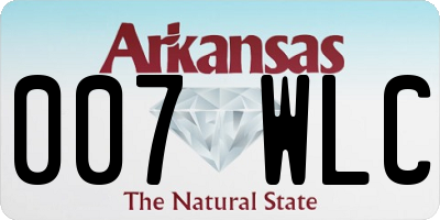 AR license plate 007WLC