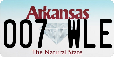 AR license plate 007WLE