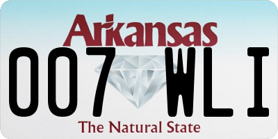 AR license plate 007WLI