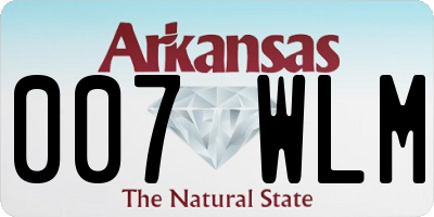 AR license plate 007WLM