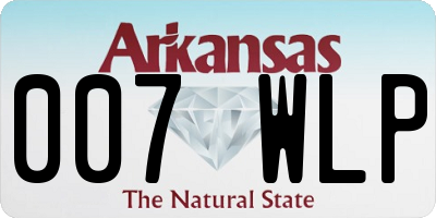 AR license plate 007WLP