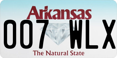 AR license plate 007WLX