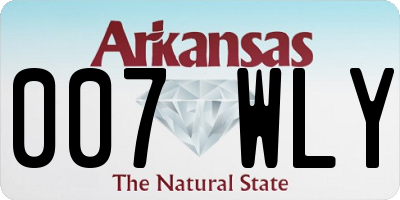 AR license plate 007WLY