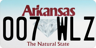 AR license plate 007WLZ