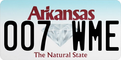 AR license plate 007WME