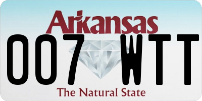AR license plate 007WTT