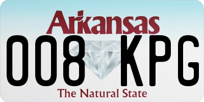 AR license plate 008KPG