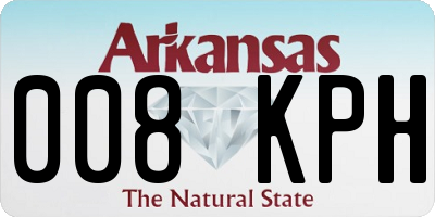 AR license plate 008KPH