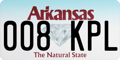 AR license plate 008KPL