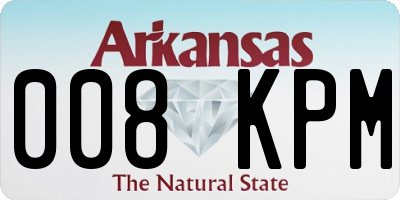 AR license plate 008KPM