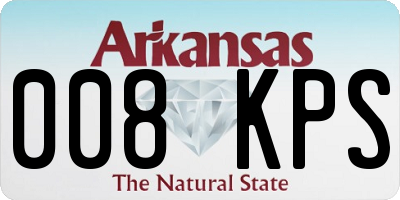 AR license plate 008KPS