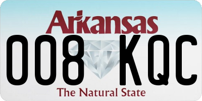AR license plate 008KQC