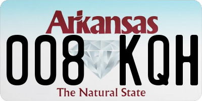 AR license plate 008KQH