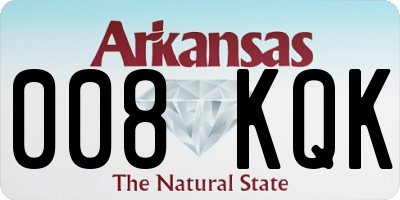 AR license plate 008KQK