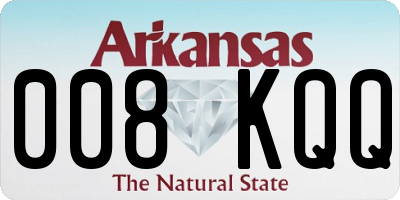 AR license plate 008KQQ