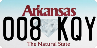 AR license plate 008KQY