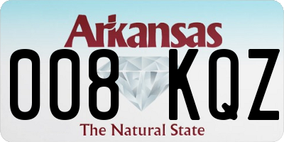 AR license plate 008KQZ