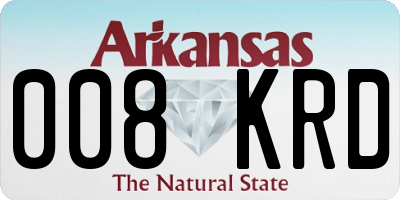 AR license plate 008KRD