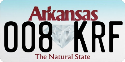 AR license plate 008KRF