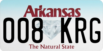 AR license plate 008KRG