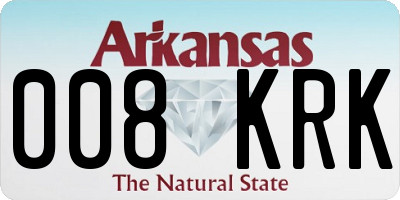 AR license plate 008KRK