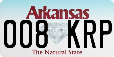 AR license plate 008KRP