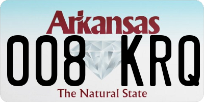 AR license plate 008KRQ