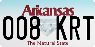 AR license plate 008KRT