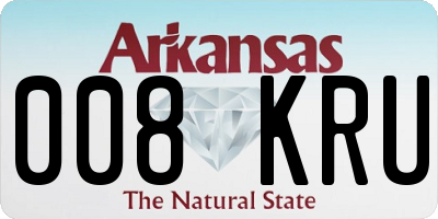 AR license plate 008KRU