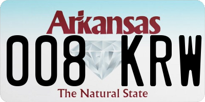 AR license plate 008KRW
