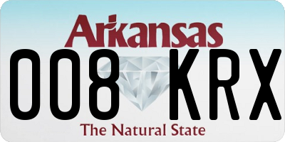 AR license plate 008KRX