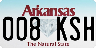 AR license plate 008KSH