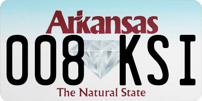 AR license plate 008KSI