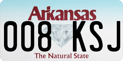 AR license plate 008KSJ