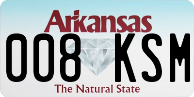 AR license plate 008KSM