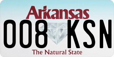 AR license plate 008KSN