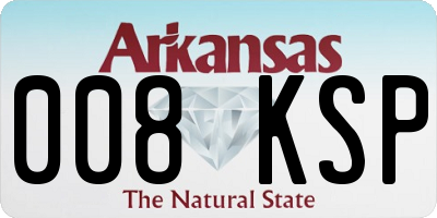 AR license plate 008KSP