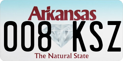 AR license plate 008KSZ