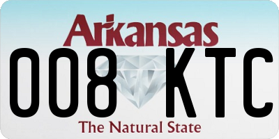 AR license plate 008KTC