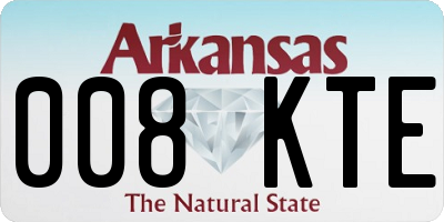 AR license plate 008KTE