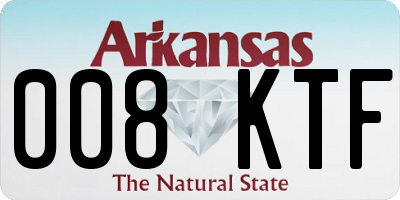 AR license plate 008KTF