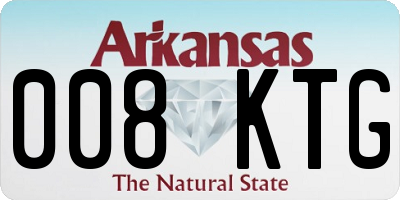AR license plate 008KTG