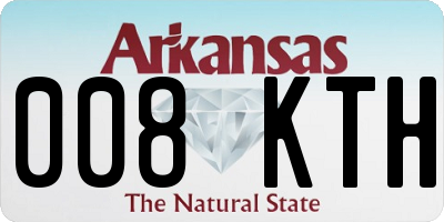 AR license plate 008KTH