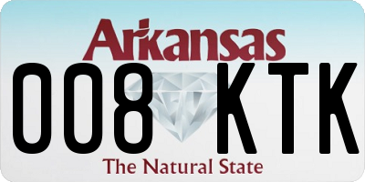 AR license plate 008KTK