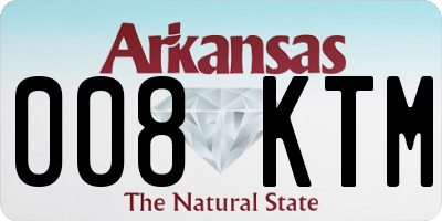 AR license plate 008KTM