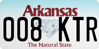 AR license plate 008KTR