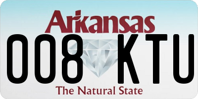 AR license plate 008KTU