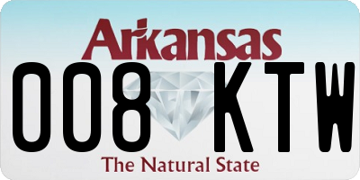 AR license plate 008KTW