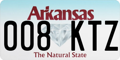 AR license plate 008KTZ